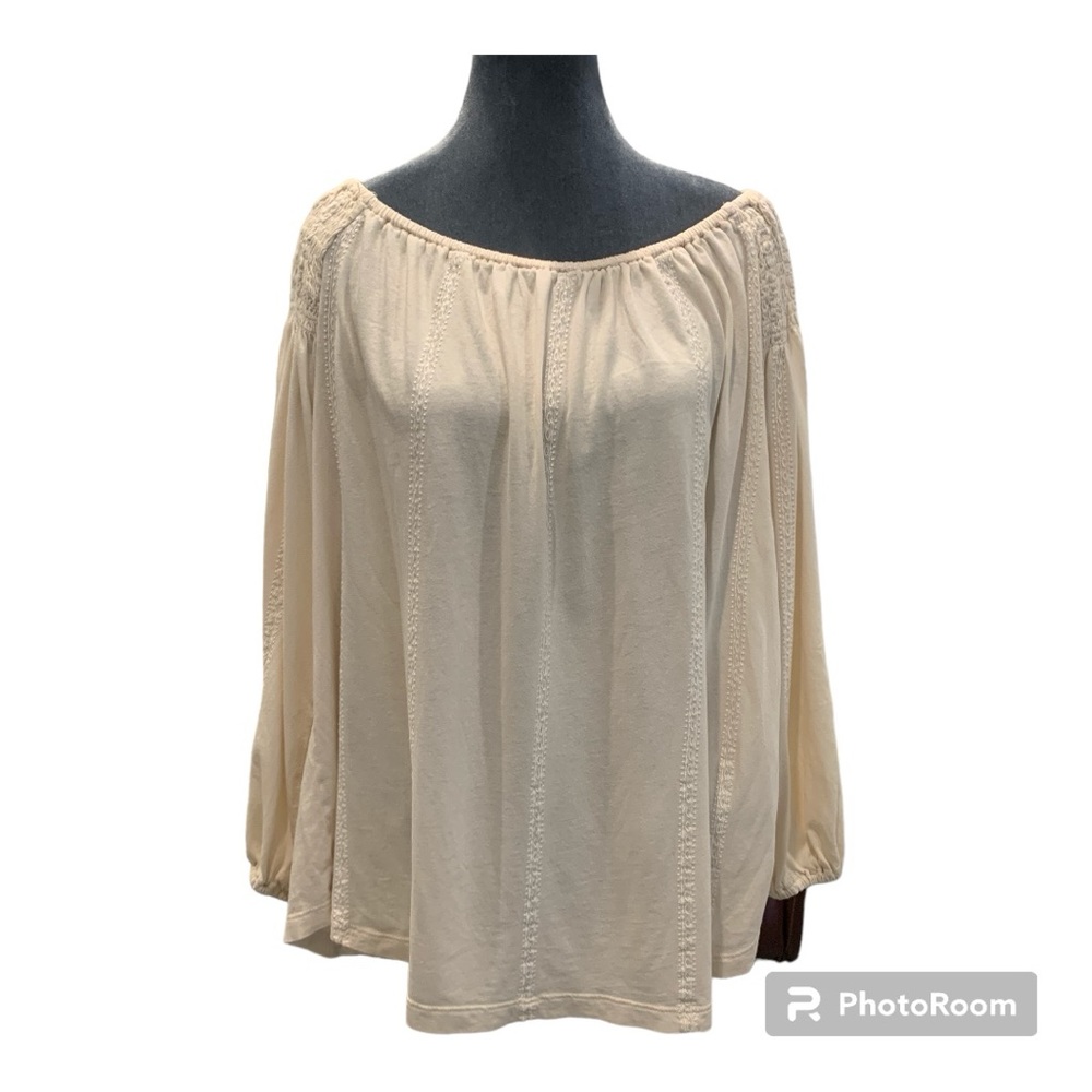 SALE 2/$25! Ralph Lauren off-shoulder long sleeve peasant blouse! SZ/XL